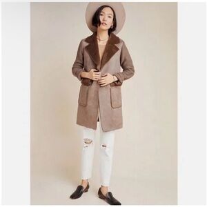 Anthropologie Brown Piper Sweater Coat
